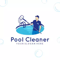 Efficient Pool Cleaning Services with Professional Approach Logo Template
