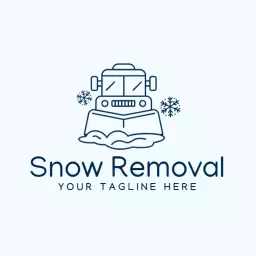 Efficient Snow Plow Design Ensuring Safe Roads in Winter Logo Template