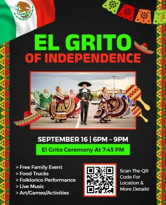 El Grito Family Festival Announcement Flyer Template