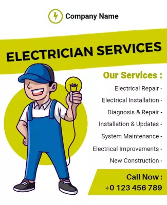Electrical Services Flyer Template