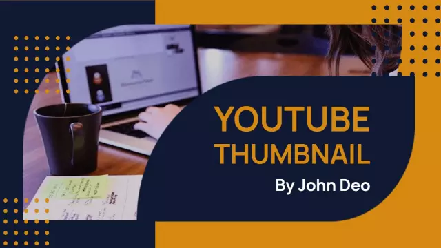Elegant Abstract Design Workspace YouTube Thumbnail Template