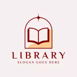 Elegant Archway Design Symbolizing Knowledge in a Library Logo Template
