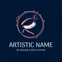 Elegant Artistic Expression in Modern Design for Artists Logo Template