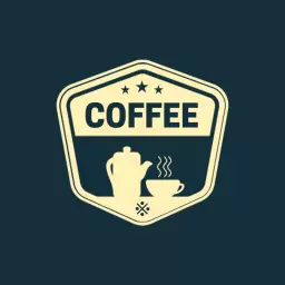 Elegant Badge Design Featuring Coffee Pot and Cup Logo Template