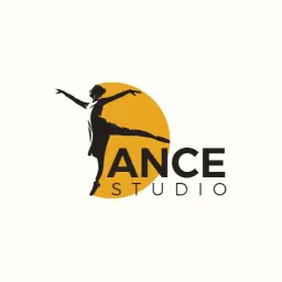 Elegant Ballet Dancer Silhouette for Dance Studio Logo Template