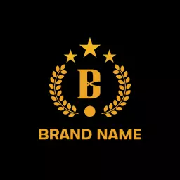 Elegant Black and Gold Design Emphasizing Royal Heritage Logo Template