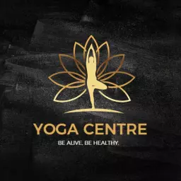 Elegant Black and Gold Design for Luxury Yoga Centre Logo Template