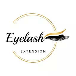 Elegant Black and Gold Eyelash Extension Logo Template