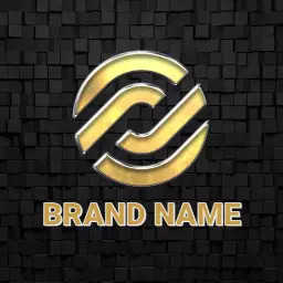 Elegant Black and Gold Mockup Design for Your Brand Logo Template