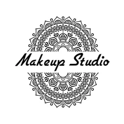 Elegant Black and White Mandala Design for Makeup Logo Template