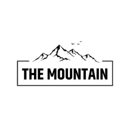 Elegant Black and White Mountain Landscape Adventure Logo Template