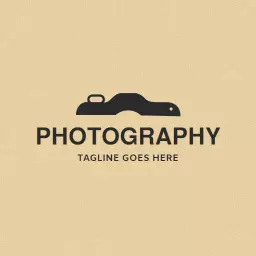 Elegant Black Camera Design Capturing Photography Moments Logo Template