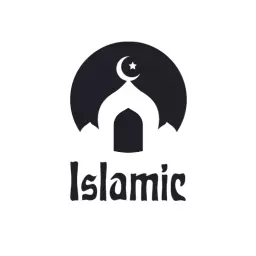 Elegant Black Islamic Design Representing Faith and Tradition Logo Template