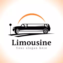 Elegant Black Limousine Highlighting Luxury Travel Experience Logo Template