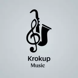 Elegant Black Musical Instruments Signifying a Band Logo Template