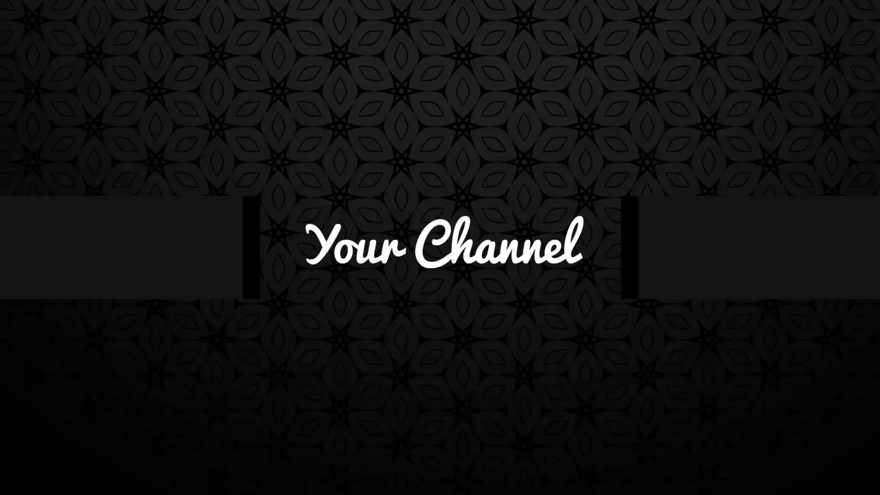 Elegant Black Textured Background for Your YouTube Channel Banner Template