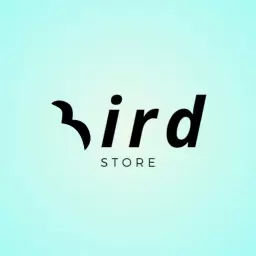 Elegant Black Typography with a Modern Bird Design Logo Template