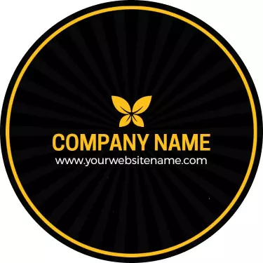 Elegant Black Yellow Event Planner Business Card Template