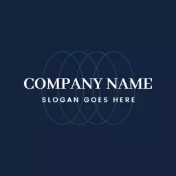 Elegant Blue Circle Design for Modern Branding Logo Template