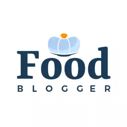 Elegant Blue Cooking Hat Design for Food Blogger Logo Template