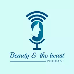 Elegant Blue Design Featuring Engaging Podcast Conversations Logo Template