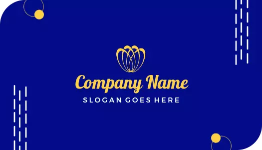 Elegant Blue Event Planner Business Card Template