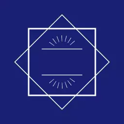 Elegant Blue Geometric Design Featuring Minimalist Elements Logo Template