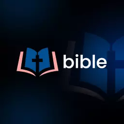 Elegant Blue Open Bible Design Reflecting Faith and Belief Logo Template