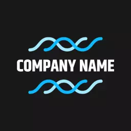Elegant Blue Wave Design Signifying Fluid Motion Logo Template