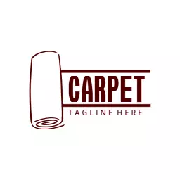 Elegant Brown and White Carpet Design for Home Interiors Logo Template