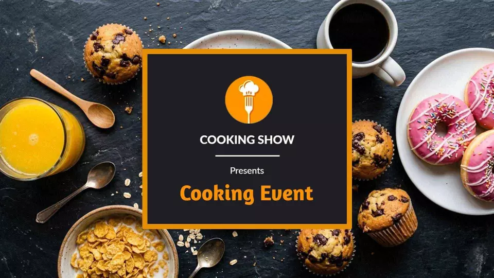 Elegant Brown Culinary Business Event Overview Presentation Template