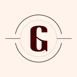 Elegant Brown G Letter Design with Minimalist Style Logo Template