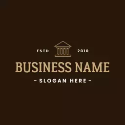 Elegant Brown Logo Representing Professional Business Identity Logo Template