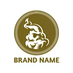 Elegant Brown Smoke Design Capturing a Unique Brand Identity Logo Template