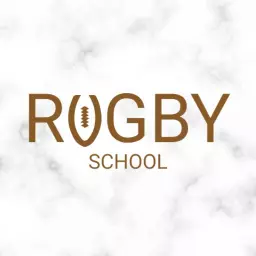 Elegant Brown Text Designed for Rugby School Logo Template
