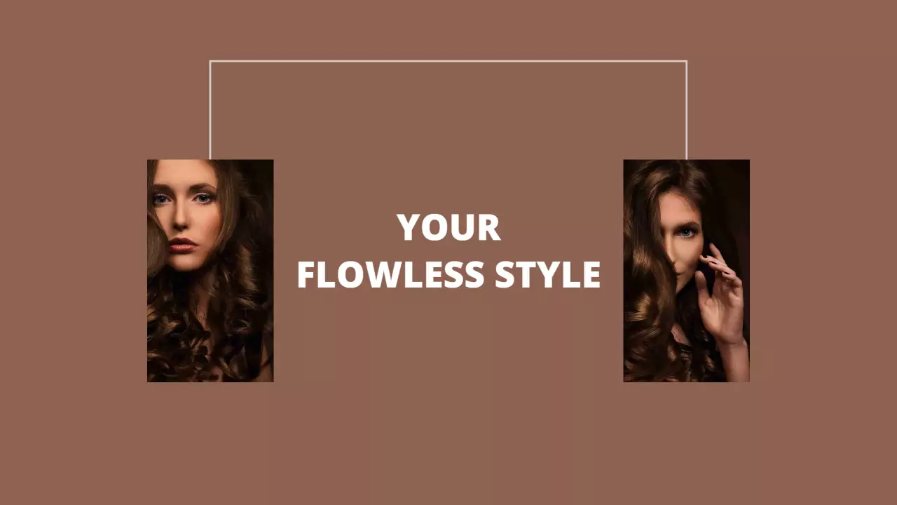 Elegant Brown Tones Highlight Your Flawless Style YouTube Banner Template
