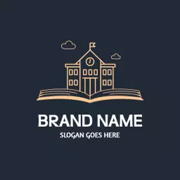 Elegant Building Design Representing School Education Logo Template