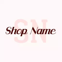 Elegant Burgundy Wordmark Design for Your Shop Name Logo Template