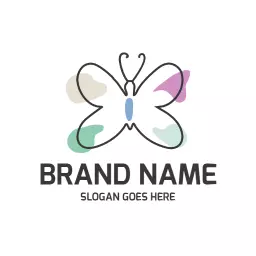 Elegant Butterfly Design Showcasing Nature and Beauty Logo Template