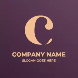 Elegant C Letter Design with Sophisticated Branding Logo Template