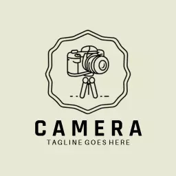 Elegant Camera Design Highlighting Professional Photography Logo Template