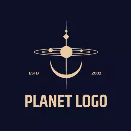 Elegant Celestial Design Featuring Planetary Orbits Logo Template