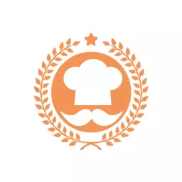 Elegant Chef Hat and Moustache Design for Catering Logo Template