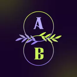 Elegant Circle Monogram with Initials A and B Design Logo Template
