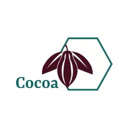 Elegant Cocoa Pod Design Illustrating Sustainable Cocoa Logo Template