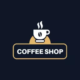 Elegant Coffee Cup Design for Cozy Coffee Shop Logo Template