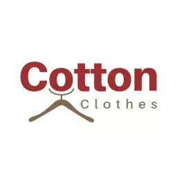 Elegant Cotton Fabric Design Showcasing Clothing Brand Logo Template