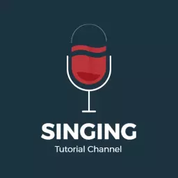 Elegant Dark Background Microphone for Singing Tutorial Channel Logo Template