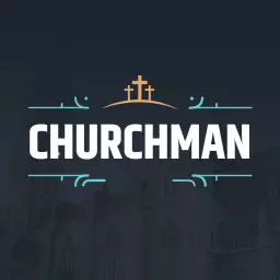 Elegant Dark Background with Crosses Representing Churchman Logo Template