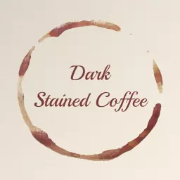 Elegant Dark Stained Coffee Ring Design Logo Template